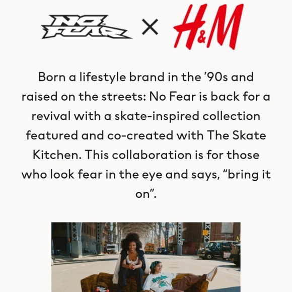 Absolutely ๐NO FEAR X H&M Collab Baggy Streetwear Jean in Black/Gray - Picture 4 of 17